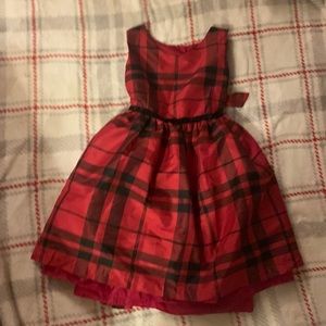 Girls size medium red and black, Cat &Jack holiday dress. Size Medium.